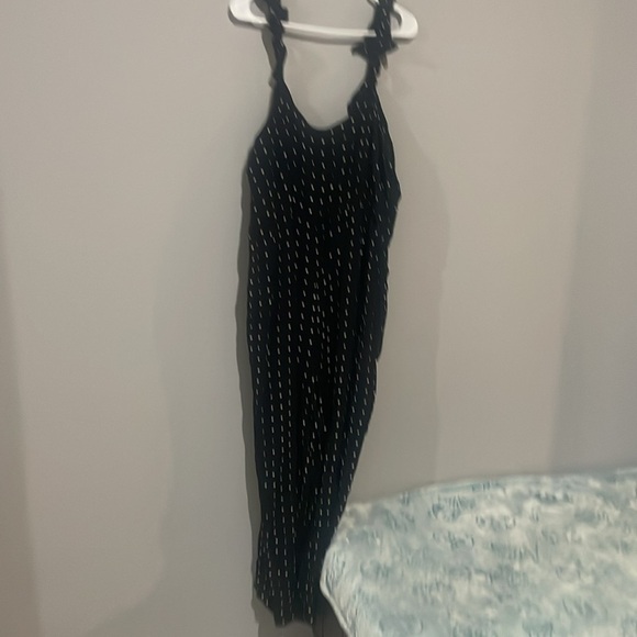 NWT Madewell sz 22 polka dot jumpsuit ruffle front faux wrap - Picture 7 of 8